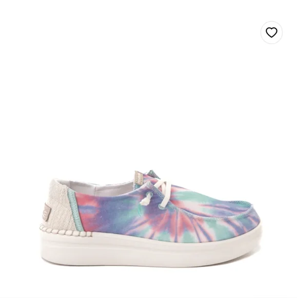 HEY DUDE WENDY RISE PLATFORM CANDY TIE DYE - Picture 2 of 6